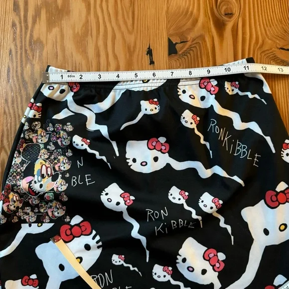 Ron Kibble Punk Art Hello Kitty Sanriocore Miniskirt - Picture 6 of 7